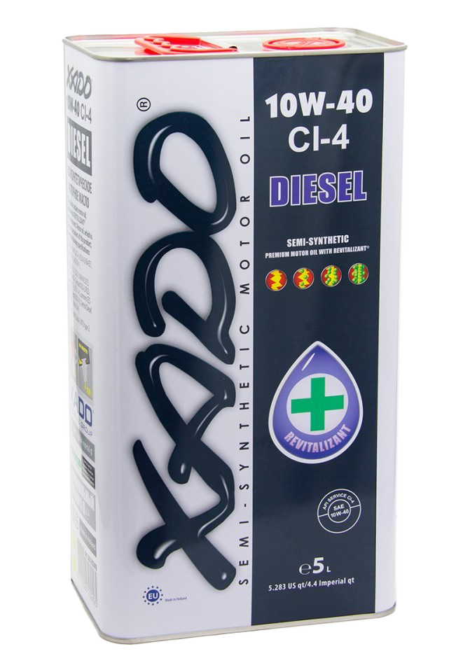 Моторное масло Xado Atomic Oil Diesel CI-4 10W-40, 5л